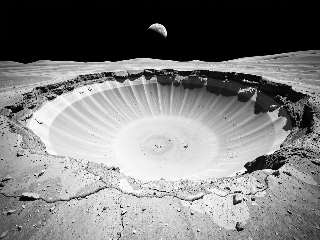 Quiet lunar landscape