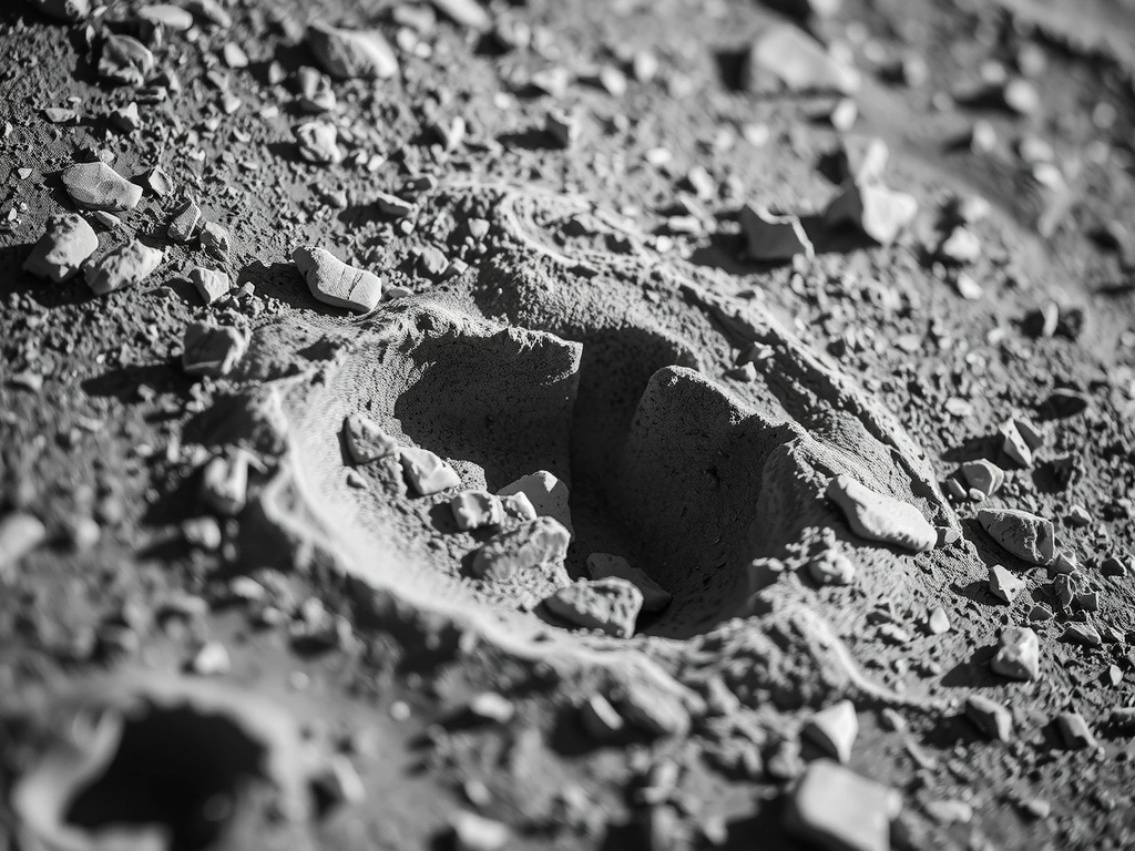 A bootprint on the moon symbolizing the mark of intentional action